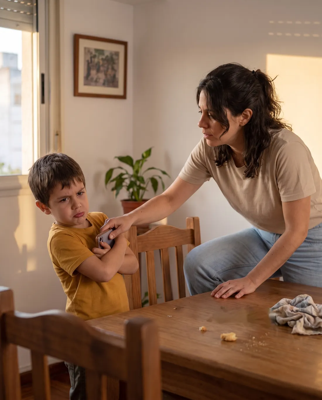Momento de sacarle el celular al niño